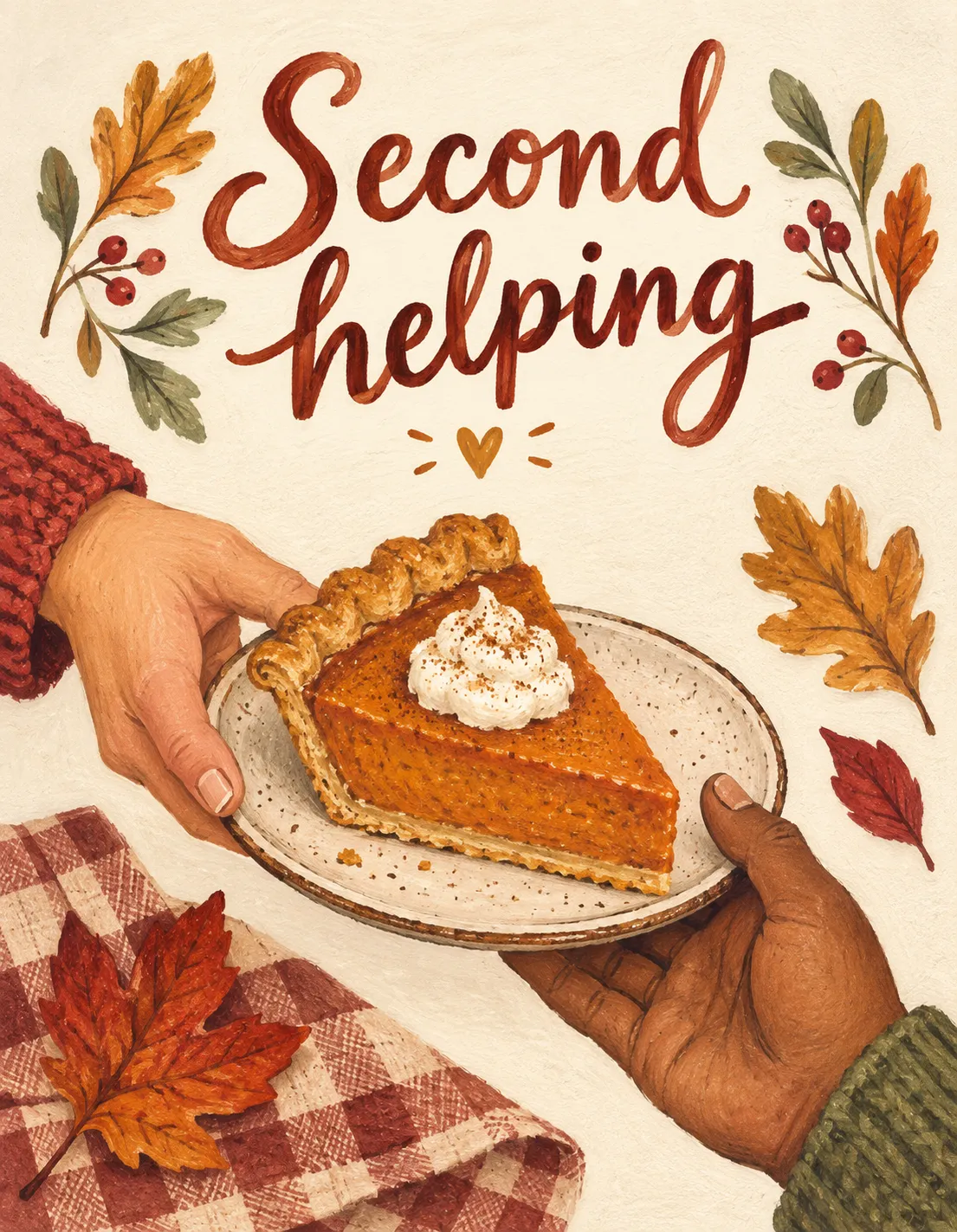 Thanksgiving card illustration
