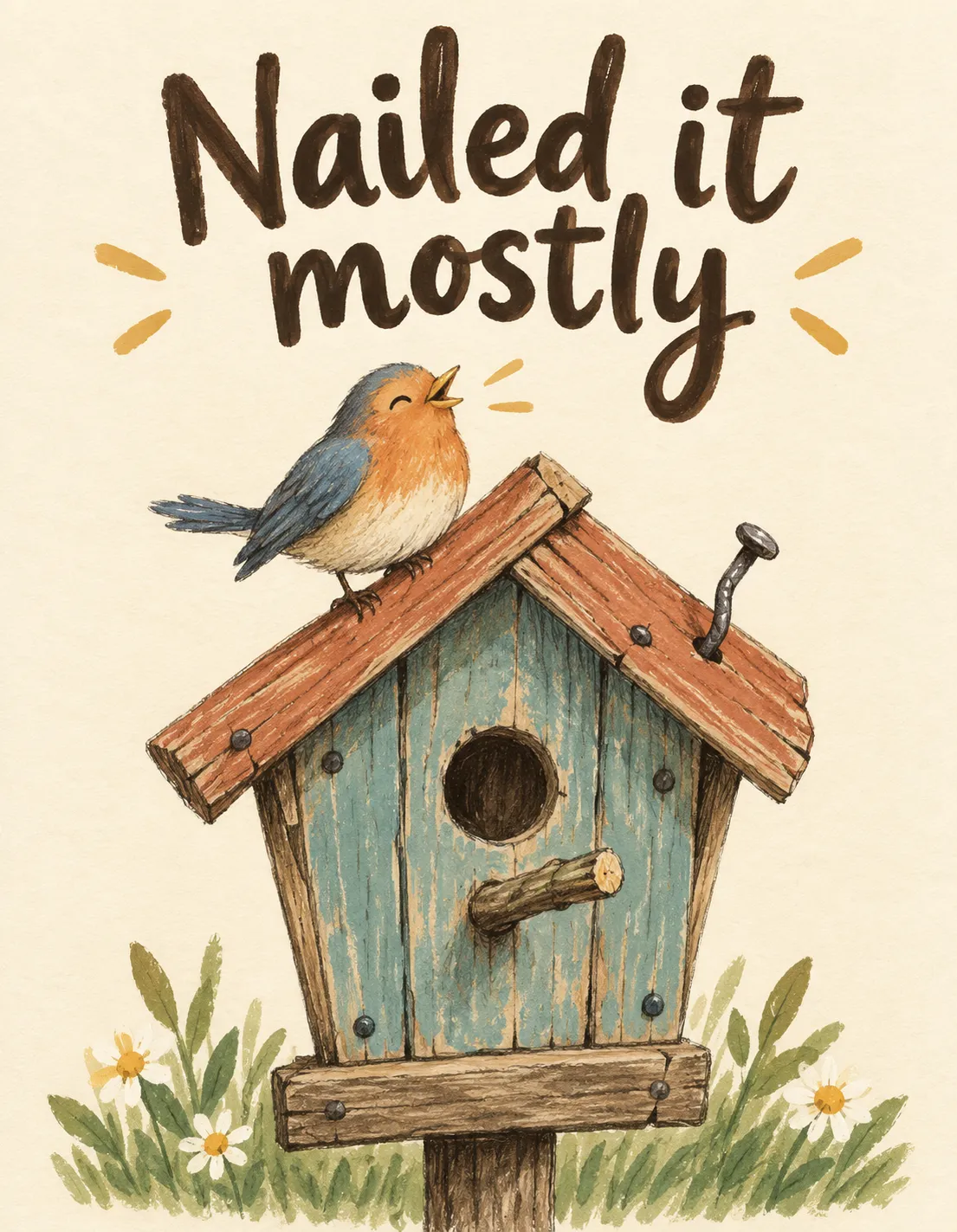 Just for Fun card illustration: nailed it mostly
