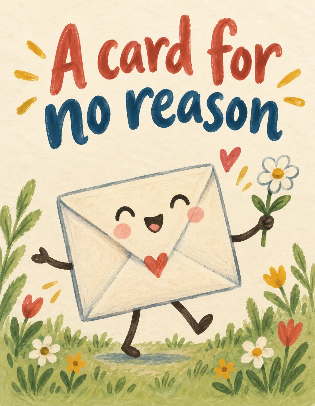 Just for Fun card illustration: just saying hi