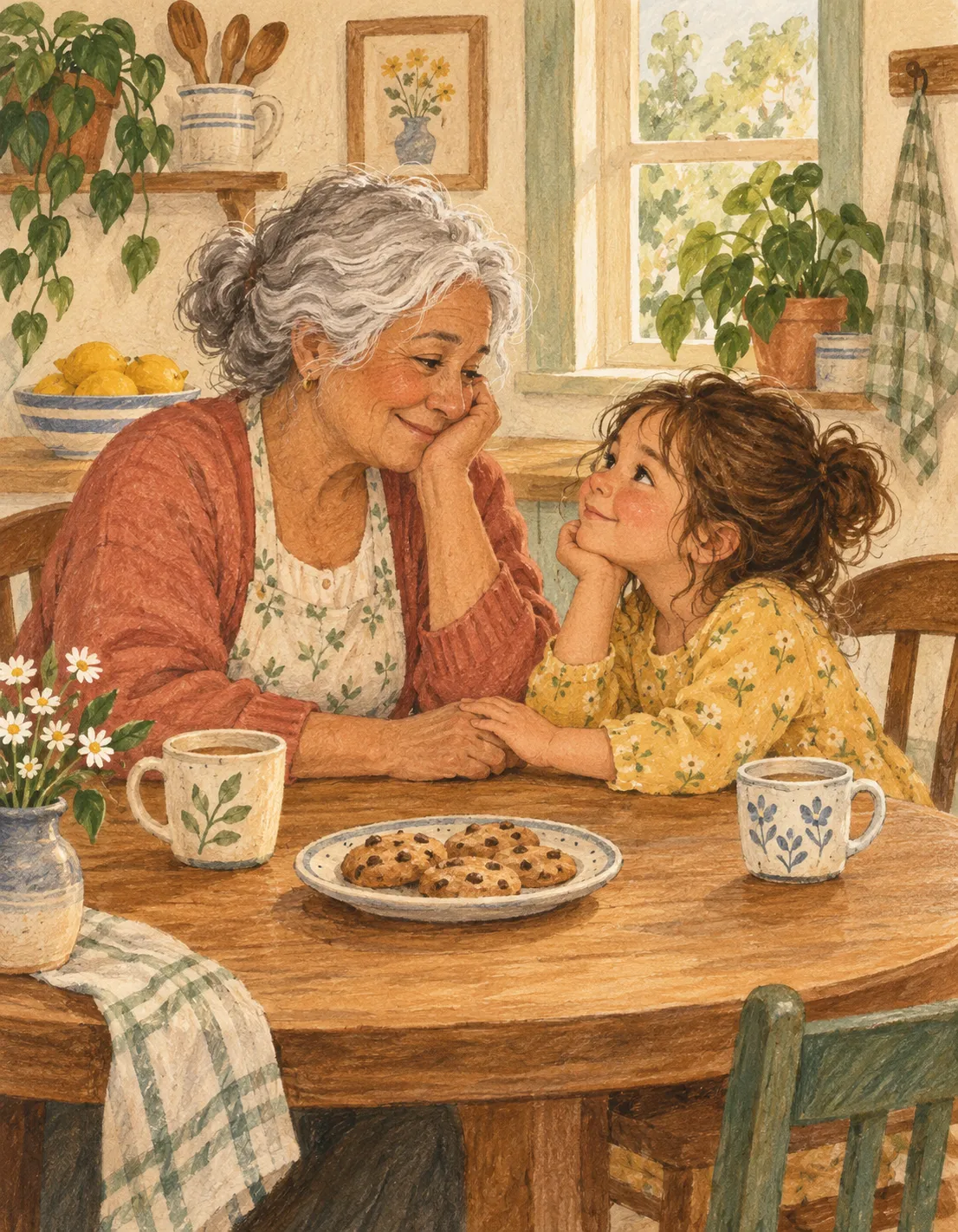 Grandma card illustration