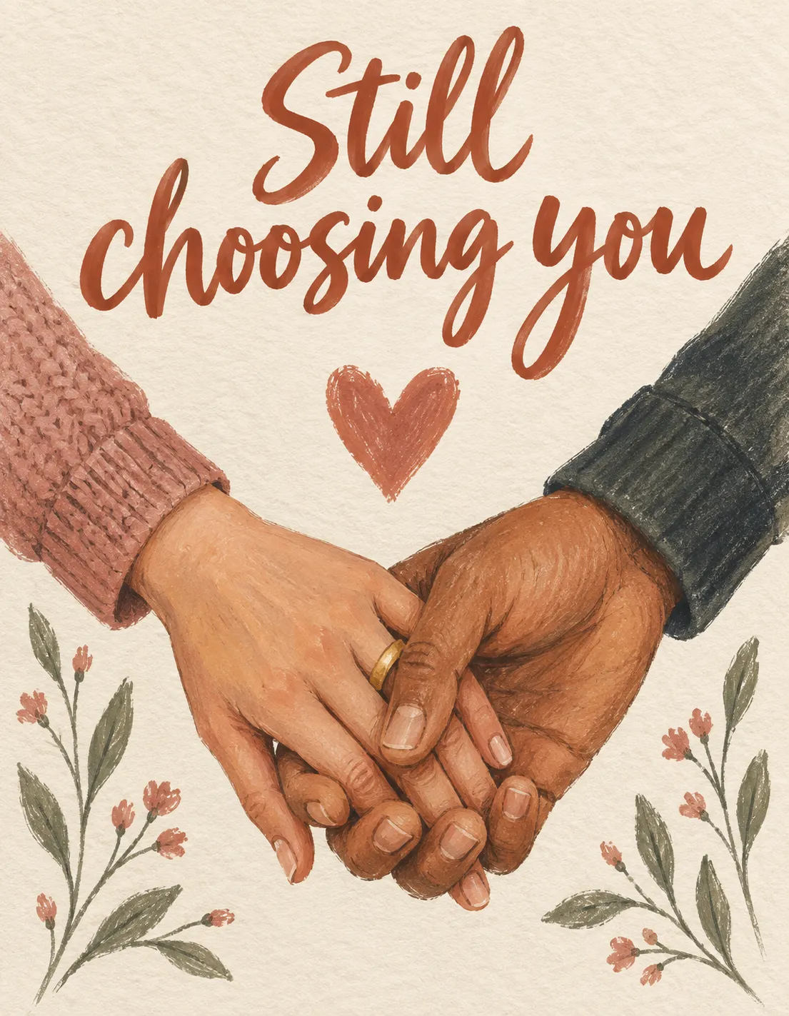 Wife card illustration