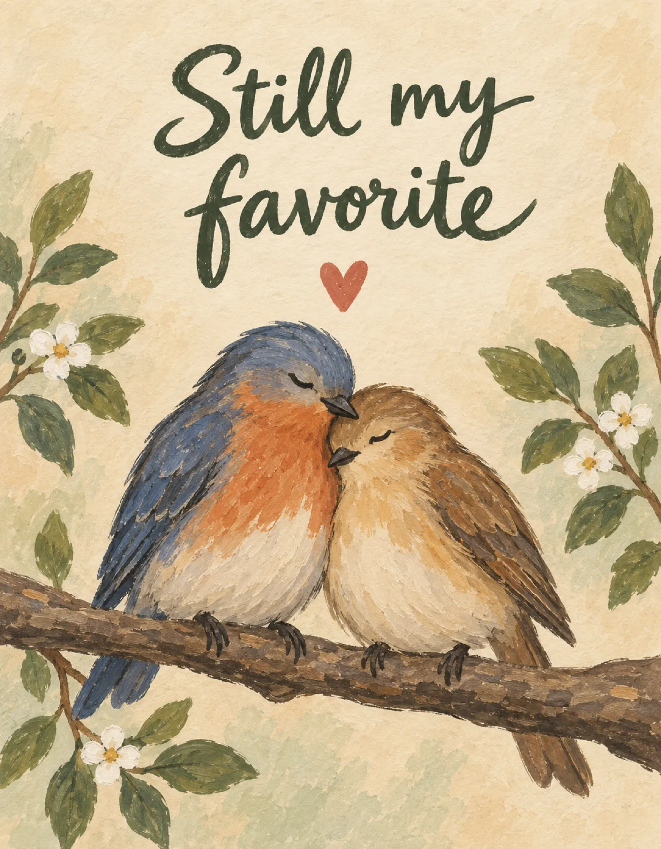 Anniversary card illustration